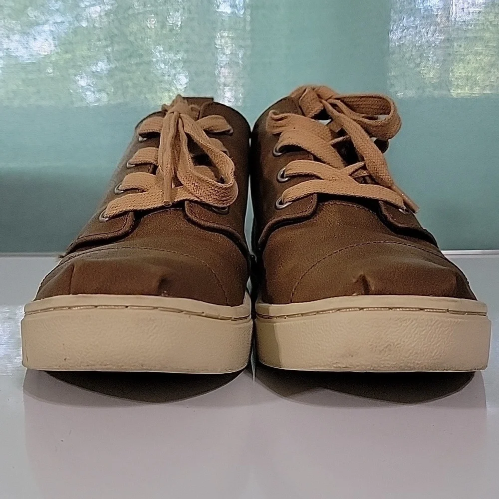 Boys Toms‎ Botas Sneakers, Brown, Size 4, Pre-owned
